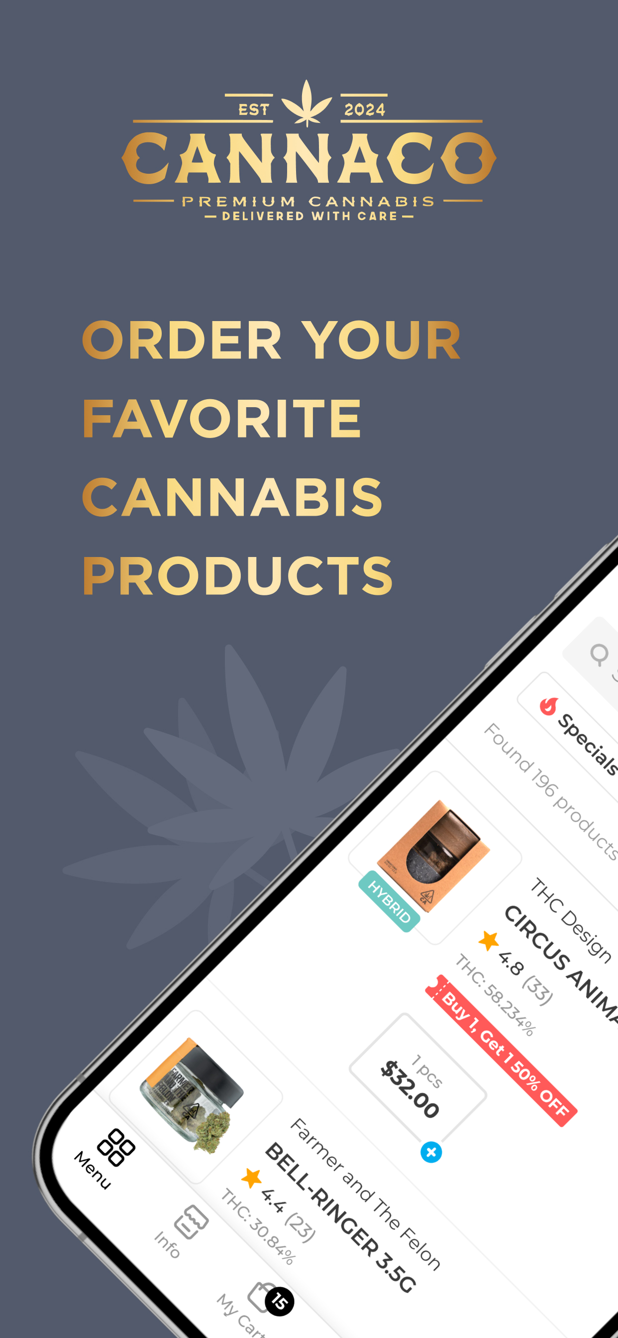 CannaCo Mobile App Screenshot